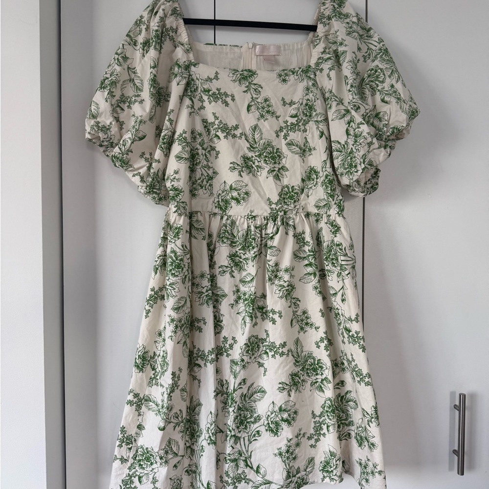 Rachel Parcell Puff Sleeve Floral Dress